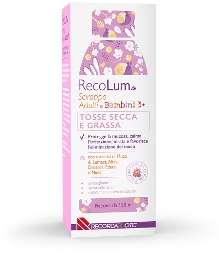 RECOLUM SCIROPPO TOSSE ADULTI-BAMBINI 150 ML - pharmaluna