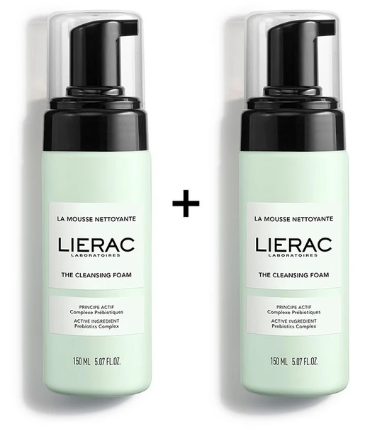LIERAC DUO MOUSSE STRUCCANTE 150 ML 2 CONFEZIONI - pharmaluna