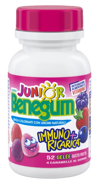 BENEGUM J IMMUNO + RICARICA FRUTTI ROSSI 156 G - pharmaluna