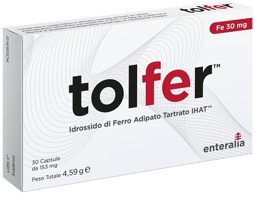 TOLFER IHAT IDROSSIDO FERRO ADIPATO TARTRATO NANO 30 CAPSULE - pharmaluna