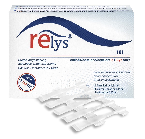 RELYS MONODOSE SOLUZIONE OFTALMICA 20 MINICONTENITORI DA 0,35 ML SENZA CONSERVANTI - pharmaluna