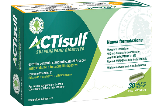 ACTISULF SULFORAFANO 30 CAPSULE VEGETALI - pharmaluna