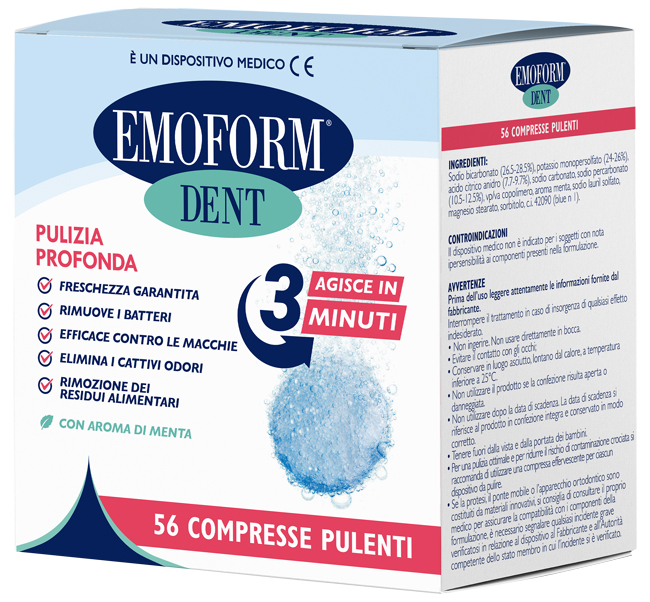 COMPRESSE PULENTI EMOFORM DENT 56 PEZZI - pharmaluna