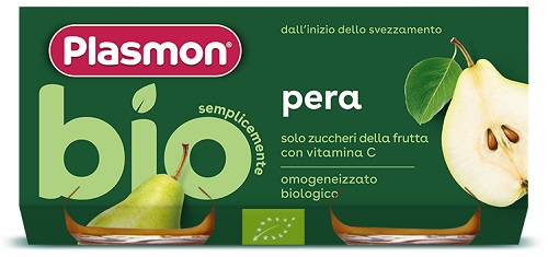 PLASMON OMOGENEIZZATO BIO PERA 2 VASETTI X 80 G - pharmaluna