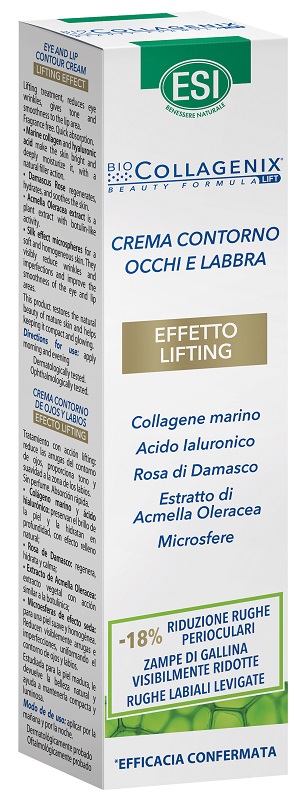 ESI BIOCOLLAGENIX CREMA CONTORNO OCCHI LABBRA EFFETTO LIFTING 15 ML - pharmaluna