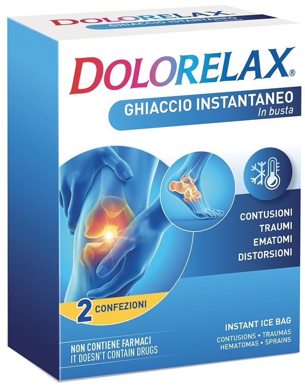 GHIACCIO ISTANTANEO DOLORELAX 2 BUSTE - pharmaluna