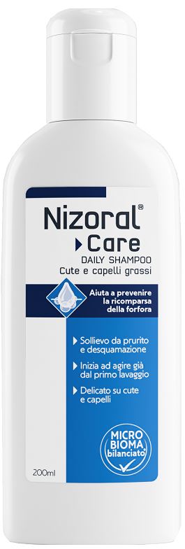 NIZORAL CARE DAILY SHAMPOO CUTE & CAPELLI GRASSI 200 ML - pharmaluna