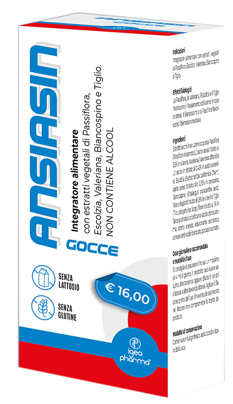 ANSIASIN GOCCE 30 ML SENZA LATTOSIO SENZA GLUTINE NON CONTIENE ALCOOL - pharmaluna