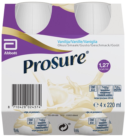 PROSURE VANILLA 4 BOTTIGLIE DA 220 ML - pharmaluna