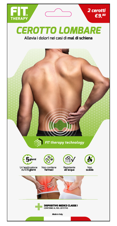 FIT THERAPY CEROTTO LOMBARE 2 PEZZI - pharmaluna