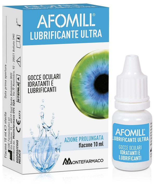 AFOMILL LUBRIFICANTE ULTRA GOCCE OCULARI 10 ML - pharmaluna