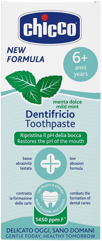 CHICCO DENTIFRICIO 6 ANNI+ MENTA DOLCE 50 ML - pharmaluna