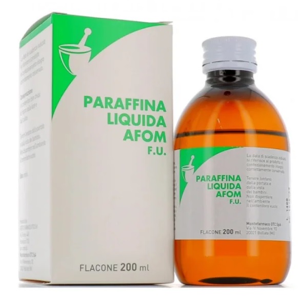 PARAFFINA LIQUIDA AFOM FU 200 ML - pharmaluna