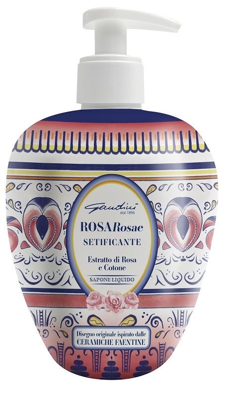 GANDINI SAPONE LIQUIDO FAENZA ROSA 500 ML - pharmaluna