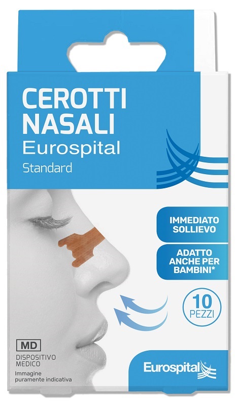 CEROTTI NASALI STANDARD 5,6X1,8CM 10 PEZZI - pharmaluna