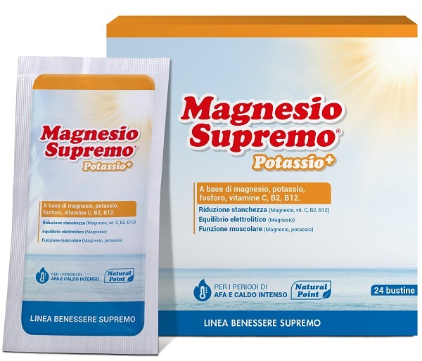 MAGNESIO SUPREMO POTASSIO+ 24 BUSTINE - pharmaluna