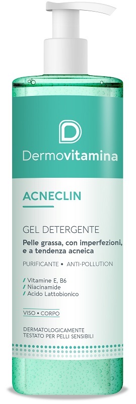 DERMOVITAMINA ACNECLIN GEL DETERGENTE 400 ML - pharmaluna