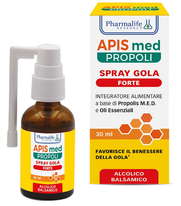 APIS MED PROPOLI SPRAY GOLA FORTE 30 ML - pharmaluna