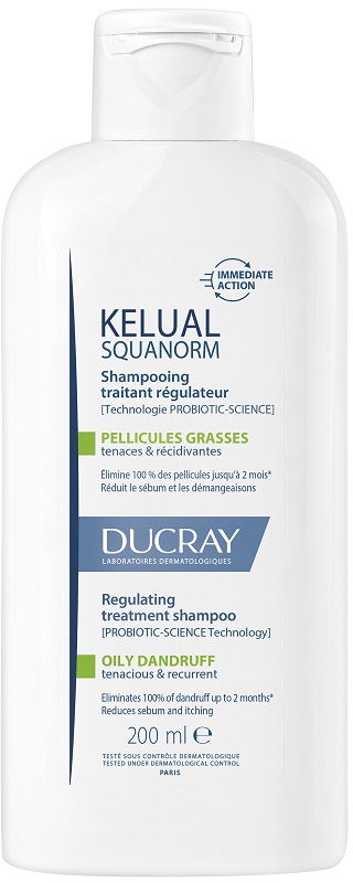 KELUAL SQUANORM SHAMPOO ANTI FORFORA GRASSA 200 ML - pharmaluna