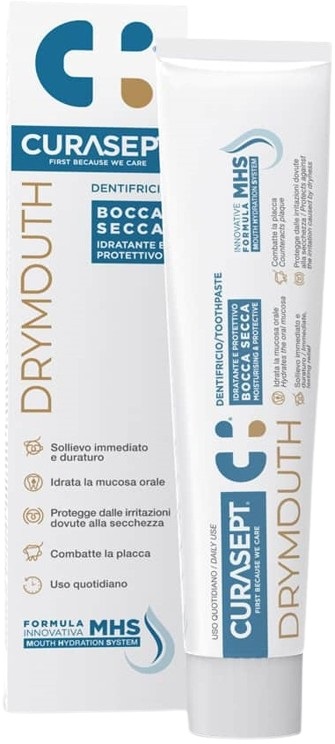 CURASEPT DRYMOUTH DENTIFRICIO 75 ML - pharmaluna