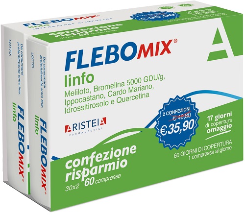 FLEBOMIX LINFO BIPACK 30 + 30 COMPRESSE - pharmaluna