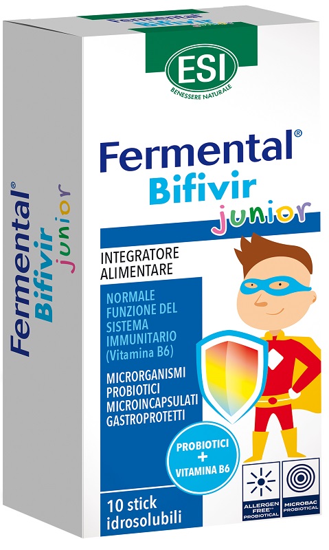 ESI FERMENTAL BIFIVIR JUNIOR 10 STICK IDROSOLUBILI - pharmaluna