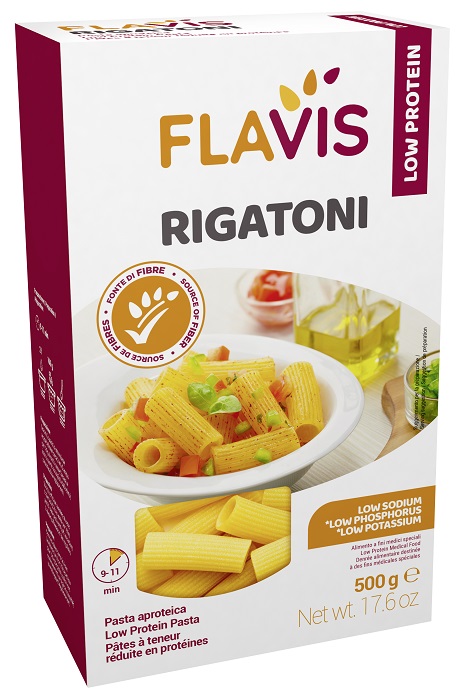 FLAVIS RIGATONI APROTEICI 500 G - pharmaluna