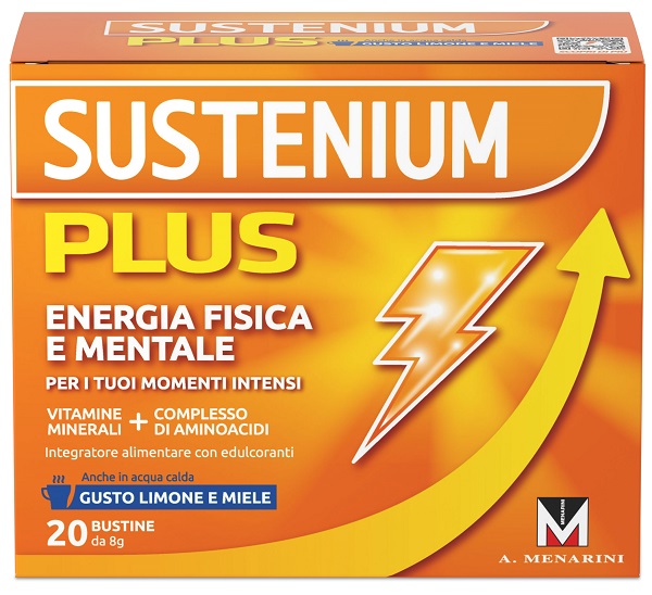 SUSTENIUM PLUS LIMONE E MIELE 20 BUSTINE DA 8 G - pharmaluna