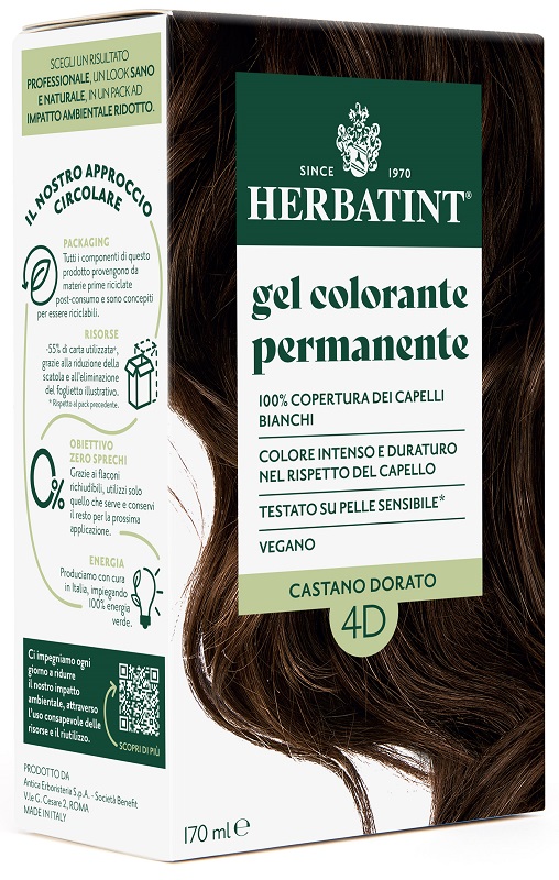 HERBATINT 4D CASTANO DORATO 170 ML - pharmaluna