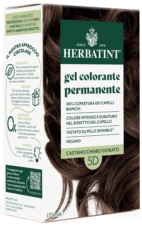 HERBATINT 5D CASTANO CHIARO DORATO 170 ML - pharmaluna