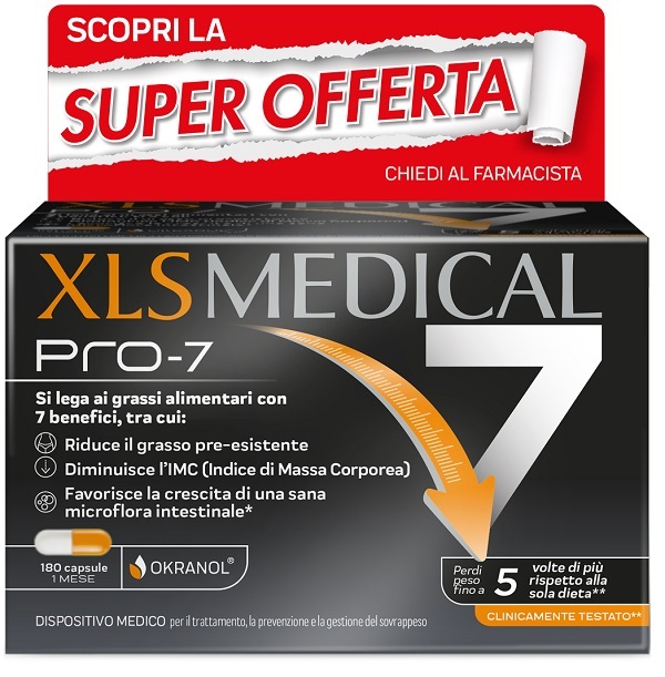 XLS MEDICAL PRO-7 180 CAPSULE TAGLIO PREZZO - pharmaluna