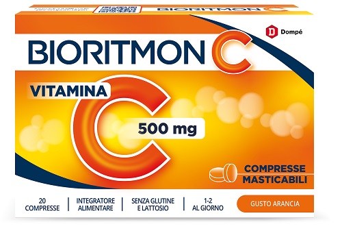BIORITMON C 500MG VITAMINA C 20 COMPRESSE MASTICABILI - pharmaluna