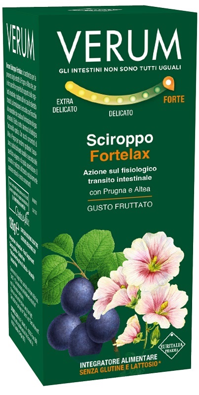 VERUM FORTELAX SCIROPPO FRUTTATO 126 G NEW - pharmaluna