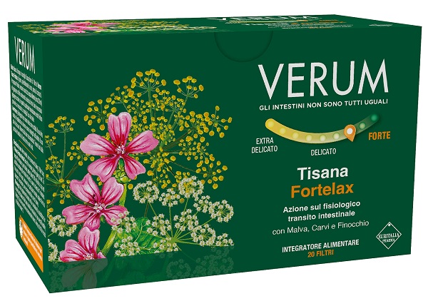 VERUM FORTELAX TISANA 20 FILTRI NEW - pharmaluna