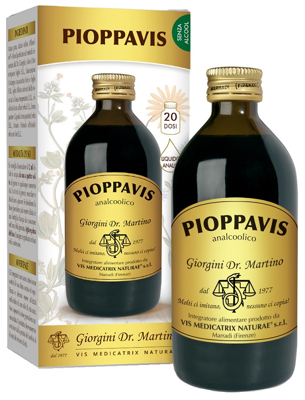 PIOPPAVIS LIQUIDO ANALCOOLICO 200 ML - pharmaluna