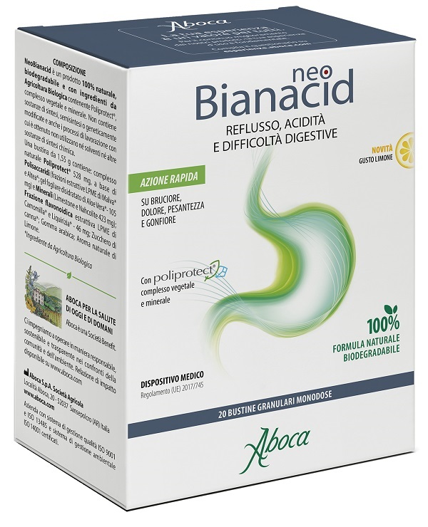 NEOBIANACID 20 BUSTINE LIMONE - pharmaluna