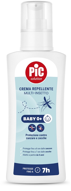 PIC SOLUTION CREMA REPELLENTE MULTI-INSETTO BABY 0+ 100 ML - pharmaluna