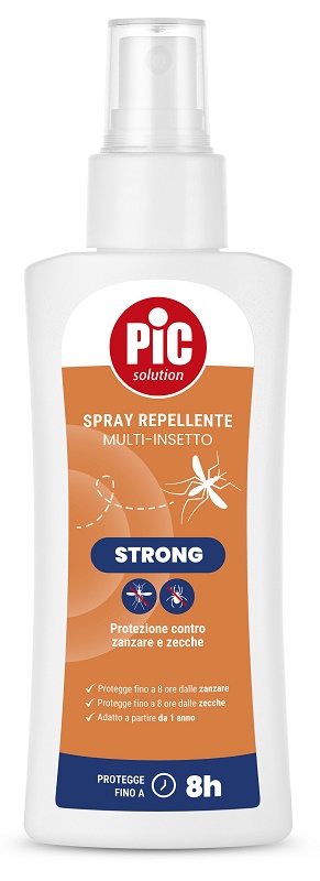 PIC SOLUTION SPRAY REPELLENTE MULTI-INSETTO STRONG 100 ML - pharmaluna