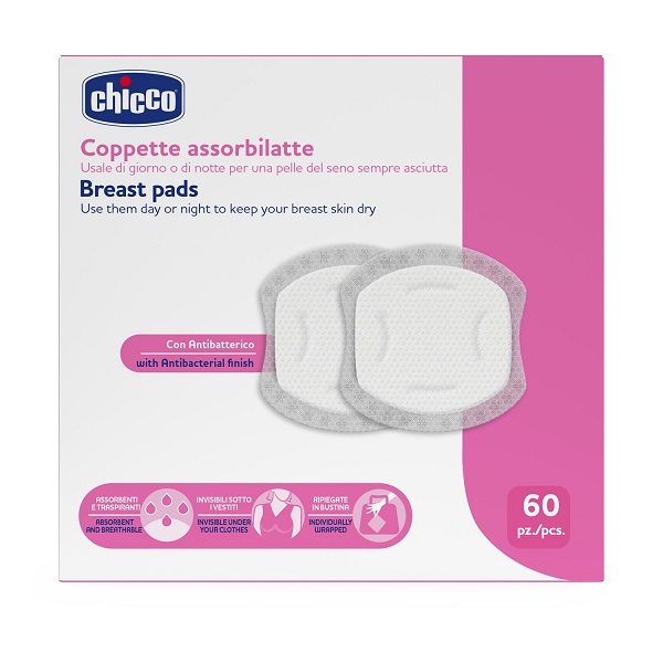 CHICCO COPPETTE ASSORBILATTE 60 PEZZI 2026 - pharmaluna