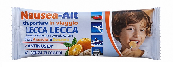 NAUSEA ALT LECCA LECCA GUSTO ARANCIA E ZENZERO 6G SENZA GLUTINE CON EDULCORANTI - pharmaluna
